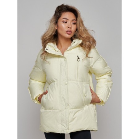 Winter jacket, size 42, light yellow color-19