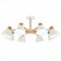 Ceiling EVOLUCE lamp. Sle103702-08. BUVE. 8x60 watts, E27, 85.5x85.5x37 cm, color light wood, white