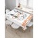 The tablecloth “Easter hare with glasses”, rectangular, Saten, size 145x180 cm