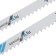 Files for tundra jigsaws, metal, HSS, 75/100 x 3 mm, 2 pcs.