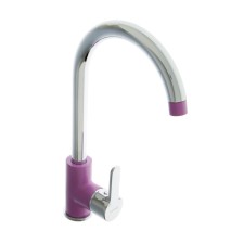 Accoona A4567S kitchen mixer, single -leaf, with nut, purple/chromium