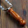 Double fork-Shampur with a wooden handle, with a pattern, 50cm