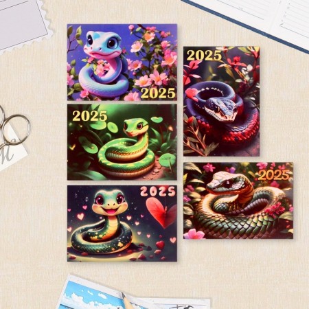 Pocket calendar "Symbol of the year - 3" Mix 2025, 7 x 10 cm