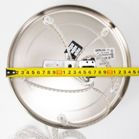 Suspended lamp Citilux "Tommy" CL102054, 36x36x56 cm, 5x40W, E14, gray color-10