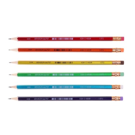 Chernographic pencil Koh-I-Noor 1372 HB Oriental, with an eraser-1