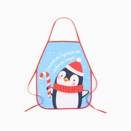 Apron for children for creativity Ethel "Happy Penguin", 49 x 39 cm, 100% p/e