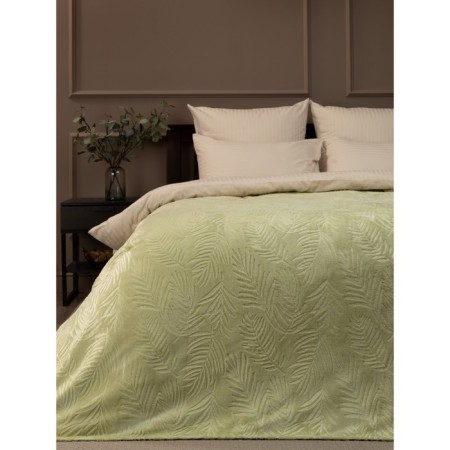 Texrepublic blanket, size 200x220 cm, green color