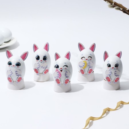 Set for decorating eggs on the Bunniki substrate, 13 x 10 cm-1