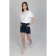 Women's shorts, size 48, blue color
