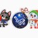 Girland on New Year's Rings “Lovely Beasts”, for the New Year, length 148 cm