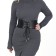 Women's belt, width 10 cm, black color
