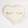 Souvenir ceramic stand for the rings "Heart with cilia" 11x11.5x1.4 cm