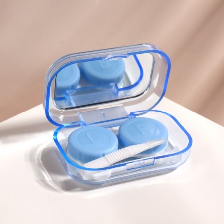 Set for contact lenses, in a case with a mirror, 4 in 1, color mix-2
