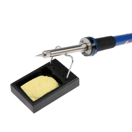 Rexant №1 soldering set, soldering iron 30 watts, stand, sponge, rosin, solder-3