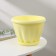 Pot for flowers with the Podon "Noble", 2 l, d = 18 cm, yellow color