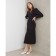 Women's dress minku: classic color black, size 42