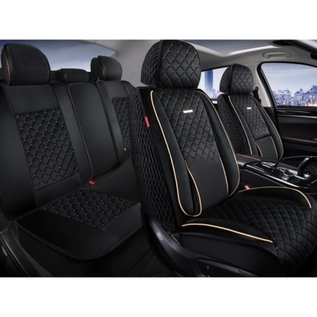 Carfashion universal capes "Armada plus" Black/beige color