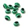 Busin "Eye" oval, 0.8 × 0.6 × 0.6 cm, (set 10 pcs.), Green color