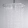 Shower watering can Wasserkraft A117, tropical, d = 400 mm, stainless steel, chrome
