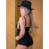 Female bathing suit, size 50, black color, yellow