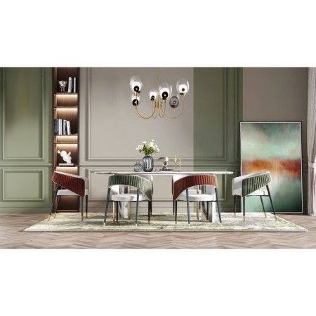 Suspended lamp Maytoni Mod016PL-06BS, 6HE14, 60W, 95x95x85.7 cm, brass color-2