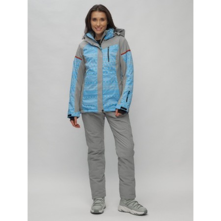 Ski jacket female winter, size 54, blue color-13