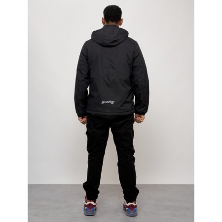 Sports male jacket, size 56, black color-8