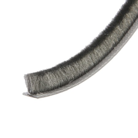 Sealing brush, self -adhesive tundra, 7x8 mm, gray, 10 m.-3