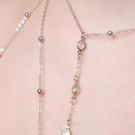 Erotic accessory on the body with rhinestones-4