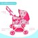 Stroller for dolls, with a basket, winter, metal frame, mix