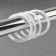 Ring for curtains, d = 40/50 mm, 10 pcs, white color