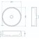 Sink uperwood Round, invoice, 34 cm, round, black