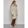 Coat insulated winter female, size 56, the color is light green