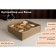 Organizer for storing linen of the share "Goose foot", 24 compartments, 30 × 33 × 10 cm, beige color
