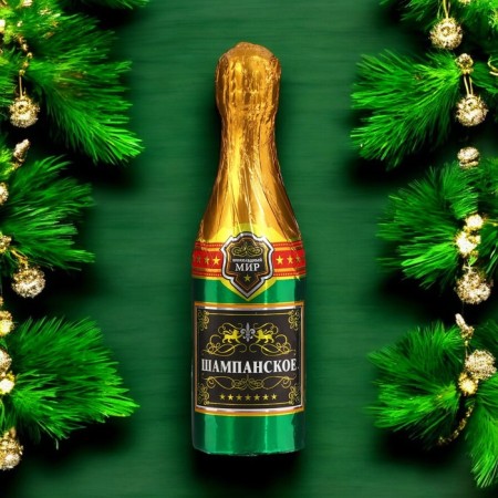 New Year. Chocolate figure "Champagne in a purse", mix, 120 g-5