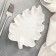 Ceramic "Leaf" dish, 20 × 14 cm, white color