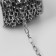 A chain for a bag, metal, oval link, 11 × 6 mm, 10 ± 0.5 m, silver color