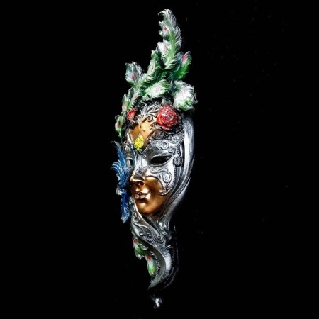Venetian mask "Peacock" Tsvetnoy, 35cm-11
