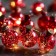 Garland “thread” 1.6 m with nozzles “balls with red confetti”, IP20, silver thread, 15 LED, glow warm white, AAX2
