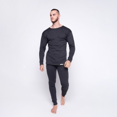 Thermal underwear (fufaika, pants) male comb, color anthracite, rn 48-50