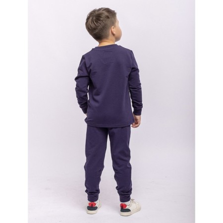 Set: T-shirt, trousers, height 158 ​​cm, dark blue color-2