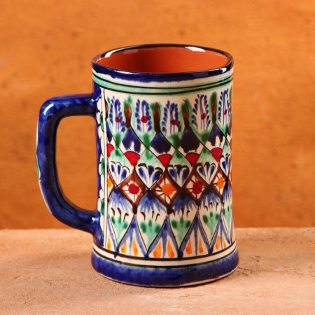 Rishtan ceramics mug "Disor", 500 ml, blue-3