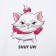 T -shirt "Marie" cats aristocrats Oversize, white color