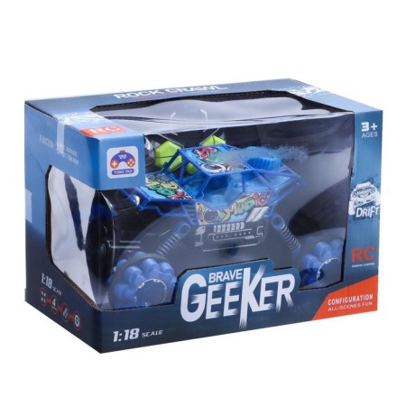 Radio -controlled jeep "Krauler", 1:16, works on the battery, the color is blue-4