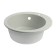 Sink for a kitchen made of stone Zein 30/Q10, D = 475 mm, round, overflow, color light gray