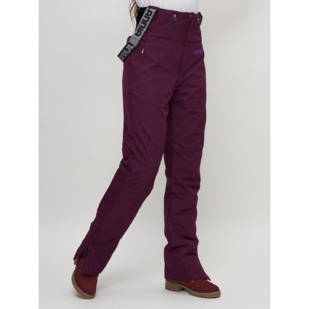 Ski-loving trousers, size 42, dark purple color-6
