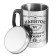 Thermal circle, 250 ml, steel "man drink", retains heat 2 hours, 13. 5 x 7.5 cm