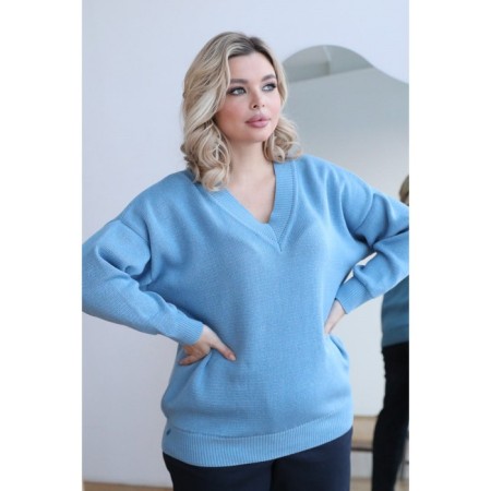 Women's Pulover Wisell, size 62, blue color-9
