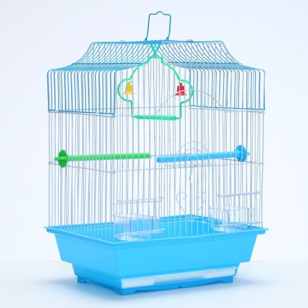 Poultry cell is equipped BD-1/4F, 30 x 23 x 39 cm, blue
