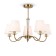 Caustra Freya FR2027PL-05BS OSBORN, 710x710x490 mm, E14, 5x40W, brass color